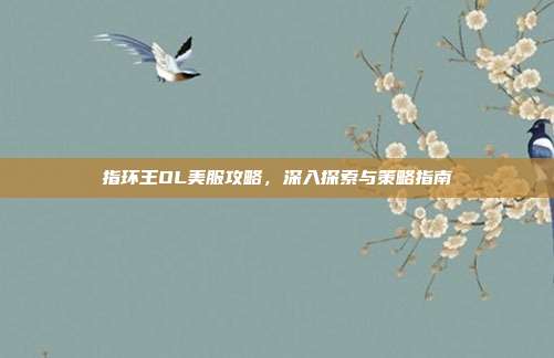 指环王OL美服攻略，深入探索与策略指南