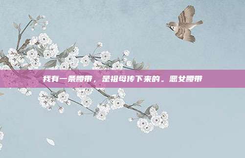 我有一条腰带,是祖母传下来的。恶女腰带
