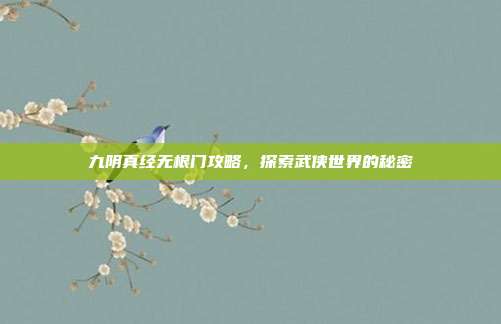 九阴真经无根门攻略,探索武侠世界的秘密