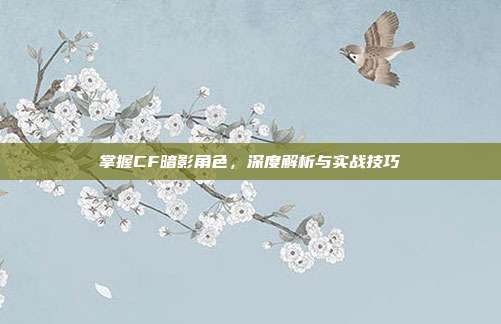 掌握CF暗影角色,深度解析与实战技巧