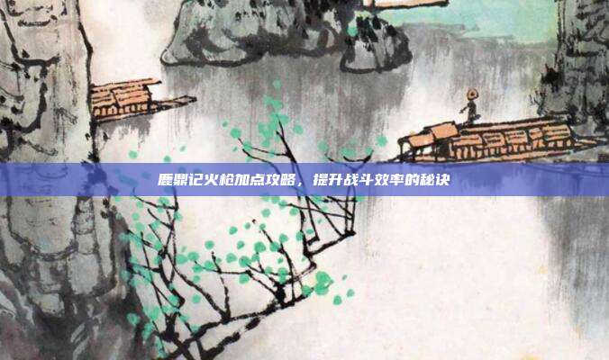 鹿鼎记火枪加点攻略，提升战斗效率的秘诀