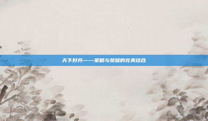 天下好兵——策略与荣耀的完美结合