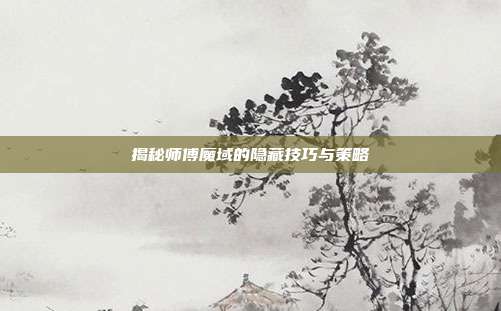 揭秘师傅魔域的隐藏技巧与策略