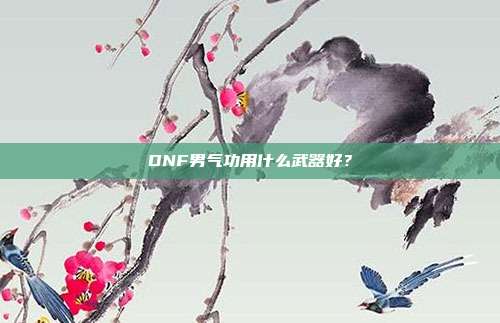 DNF男气功用什么武器好?