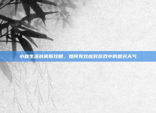 小森生活抗雾服攻略，如何有效应对游戏中的恶劣天气