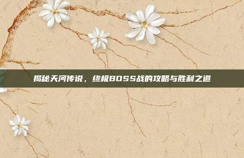 揭秘天河传说，终极BOSS战的攻略与胜利之道
