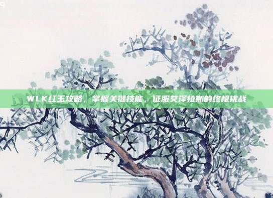WLK红玉攻略，掌握关键技能，征服艾泽拉斯的终极挑战