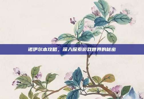 诺伊尔本攻略,深入探索游戏世界的秘密