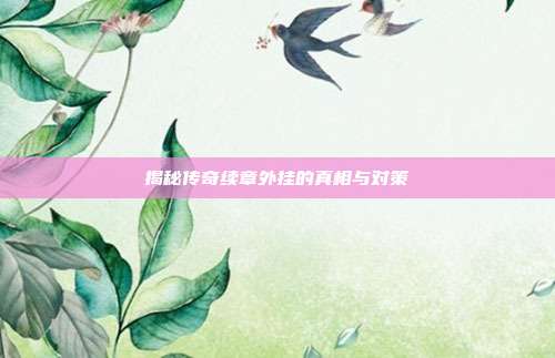 揭秘传奇续章外挂的真相与对策