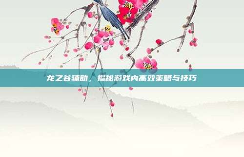 龙之谷辅助，揭秘游戏内高效策略与技巧
