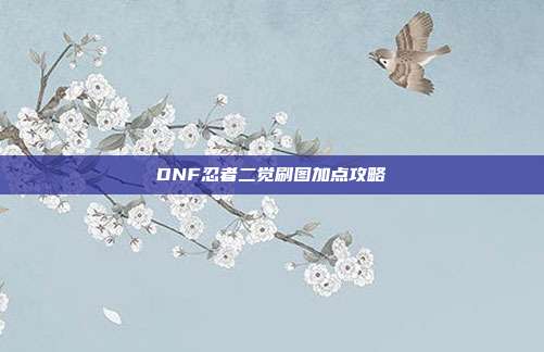 DNF忍者二觉刷图加点攻略