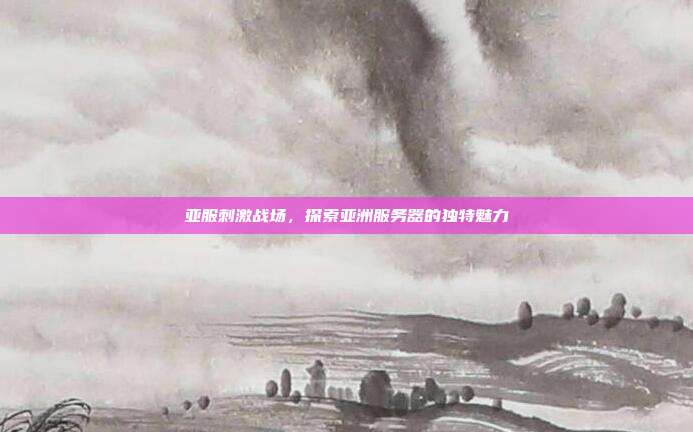 亚服刺激战场,探索亚洲服务器的独特魅力
