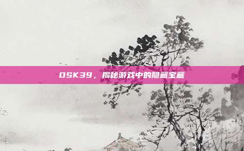 OSK39,揭秘游戏中的隐藏宝藏