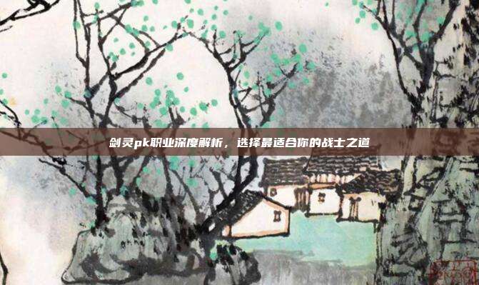 剑灵pk职业深度解析,选择最适合你的战士之道