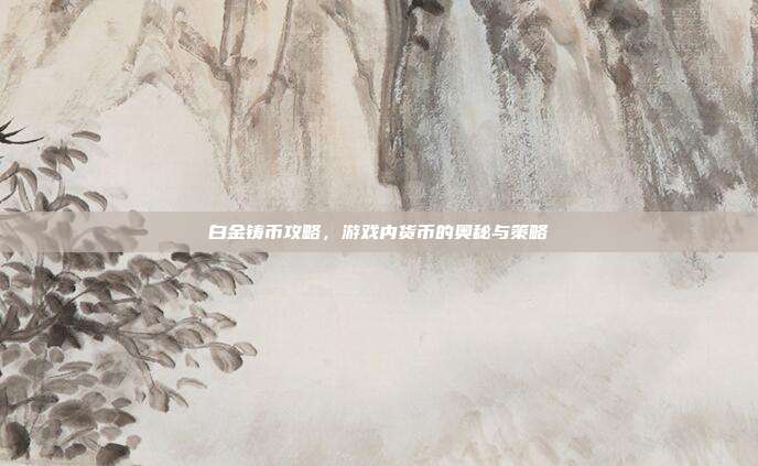 白金铸币攻略,游戏内货币的奥秘与策略