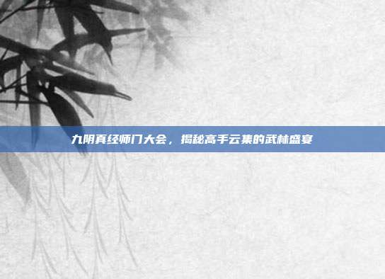 九阴真经师门大会,揭秘高手云集的武林盛宴