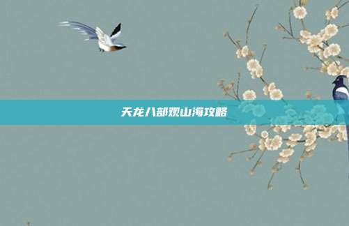 天龙八部观山海攻略