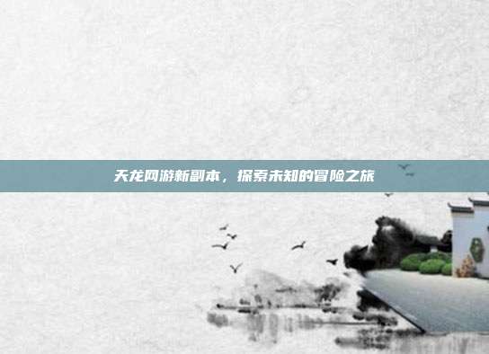 天龙网游新副本,探索未知的冒险之旅