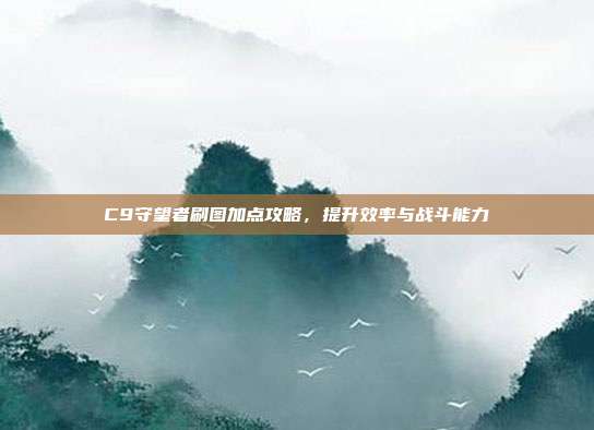C9守望者刷图加点攻略,提升效率与战斗能力