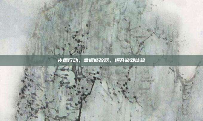夜鹰行动,掌握修改器,提升游戏体验