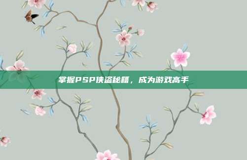 掌握PSP侠盗秘籍，成为游戏高手