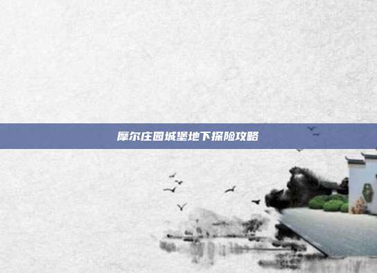 摩尔庄园城堡地下探险攻略