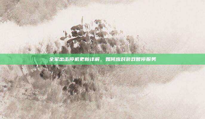 全军出击停机更新详解,如何应对游戏暂停服务