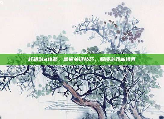 轩辕剑3攻略，掌握关键技巧，解锁游戏新境界