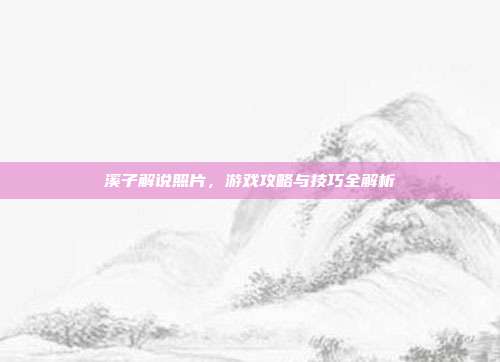 溪子解说照片，游戏攻略与技巧全解析