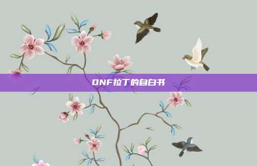 DNF拉丁的自白书