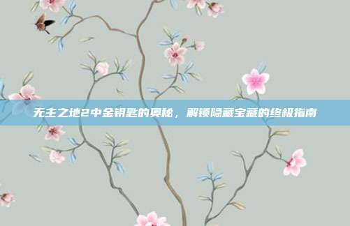 无主之地2中金钥匙的奥秘，解锁隐藏宝藏的终极指南