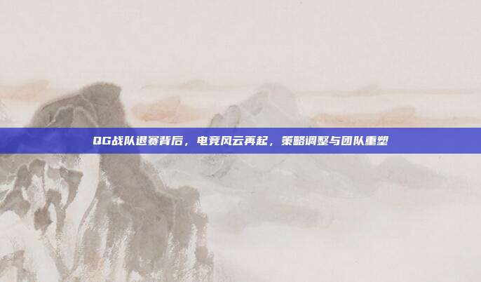QG战队退赛背后,电竞风云再起,策略调整与团队重塑