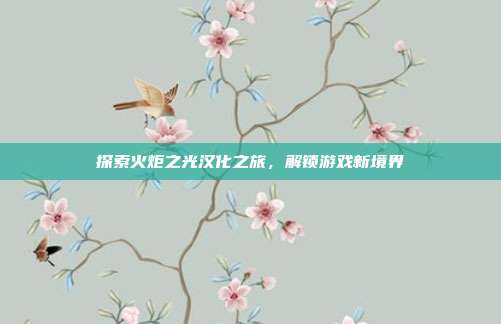 探索火炬之光汉化之旅,解锁游戏新境界