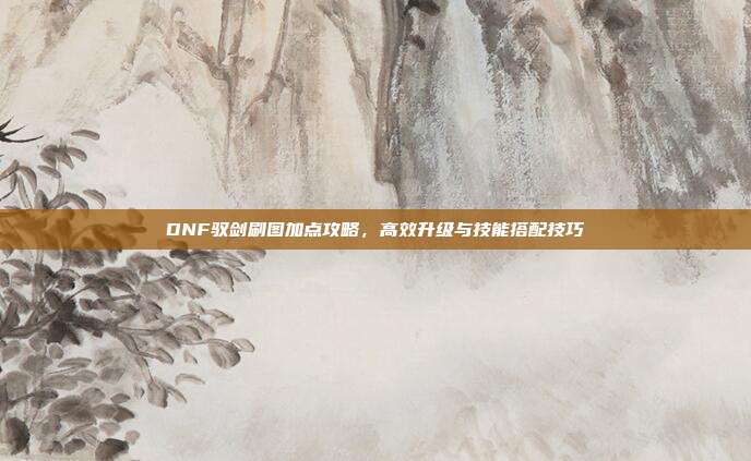 DNF驭剑刷图加点攻略,高效升级与技能搭配技巧