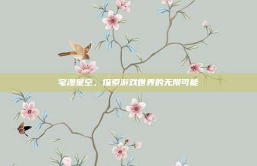 宅漫星空,探索游戏世界的无限可能