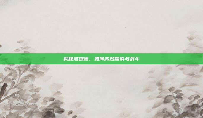 揭秘诺森德,如何高效探索与战斗