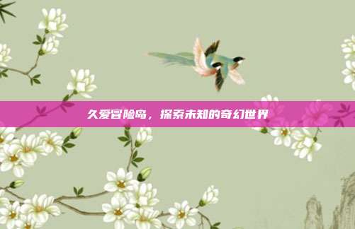 久爱冒险岛,探索未知的奇幻世界