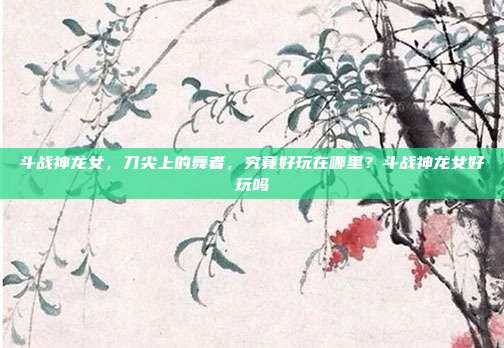 斗战神龙女,刀尖上的舞者,究竟好玩在哪里?斗战神龙女好玩吗