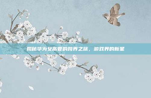 揭秘华为女高管的跨界之旅,游戏界的新星
