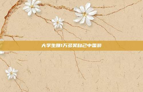 大学生赚1万多奖自己中国游