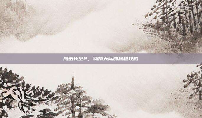 鹰击长空2，翱翔天际的终极攻略