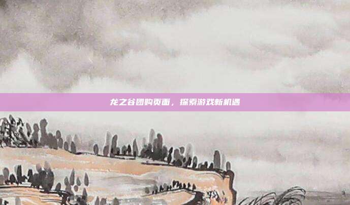 龙之谷团购页面,探索游戏新机遇