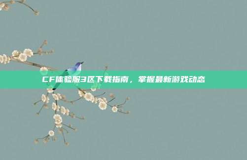 CF体验服3区下载指南,掌握最新游戏动态