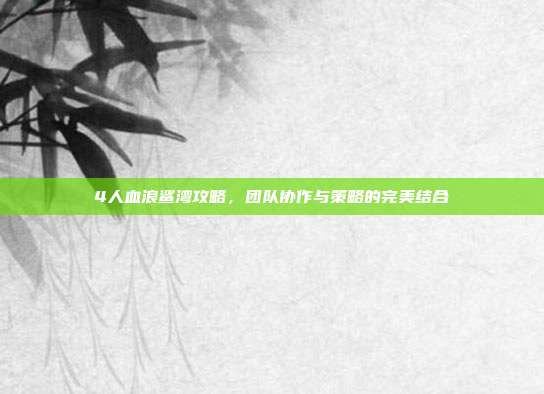 4人血浪鲨湾攻略,团队协作与策略的完美结合