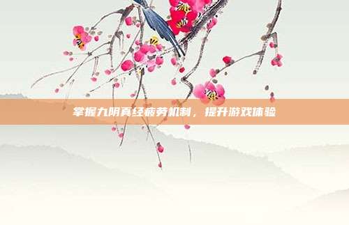掌握九阴真经疲劳机制，提升游戏体验