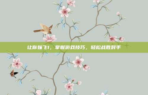 让你妹飞1,掌握游戏技巧,轻松战胜对手