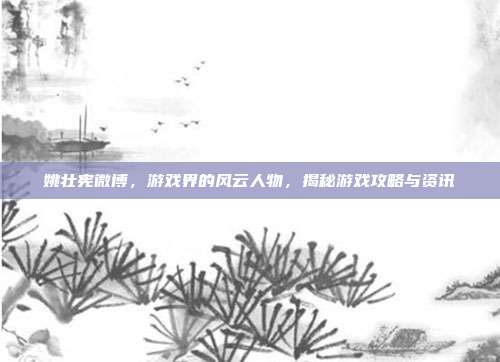 姚壮宪微博，游戏界的风云人物，揭秘游戏攻略与资讯