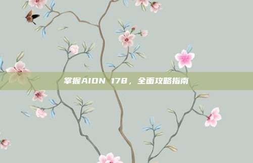 掌握AION 178，全面攻略指南