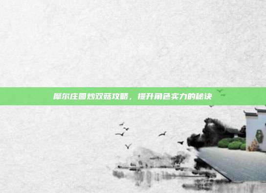 摩尔庄园炒双菇攻略,提升角色实力的秘诀