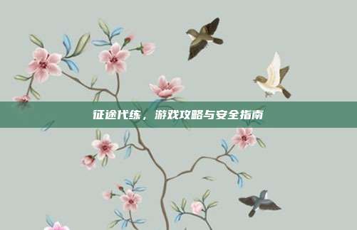 征途代练，游戏攻略与安全指南